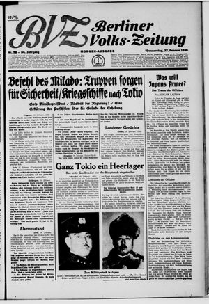 Berliner Volkszeitung vom 27.02.1936