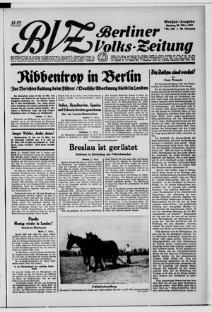 Berliner Volks-Zeitung vom 22.03.1936