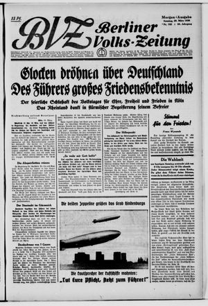 Berliner Volkszeitung vom 29.03.1936
