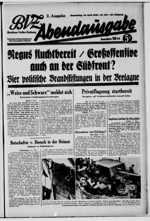 Berliner Volks-Zeitung vom 16.04.1936