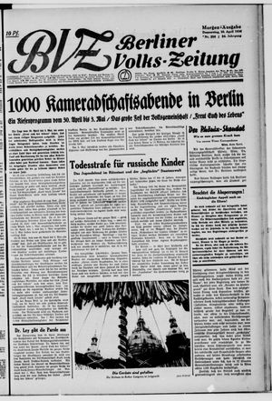 Berliner Volkszeitung vom 30.04.1936
