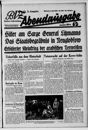 Berliner Volkszeitung vom 03.06.1936