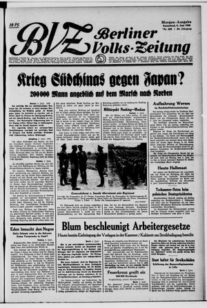 Berliner Volkszeitung vom 06.06.1936