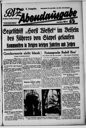 Berliner Volkszeitung vom 13.06.1936