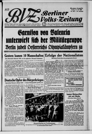 Berliner Volkszeitung vom 31.07.1936