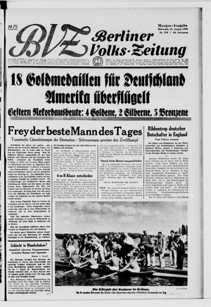 Berliner Volks-Zeitung vom 12.08.1936
