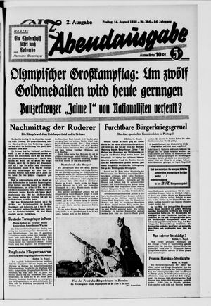 Berliner Volks-Zeitung vom 14.08.1936