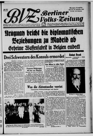 Berliner Volks-Zeitung vom 23.09.1936