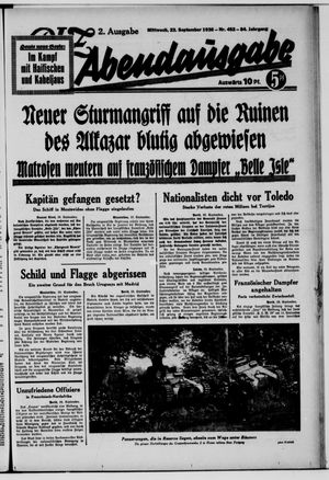 Berliner Volks-Zeitung vom 23.09.1936