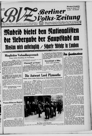Berliner Volks-Zeitung vom 16.10.1936