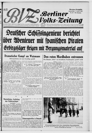 Berliner Volkszeitung vom 07.01.1937