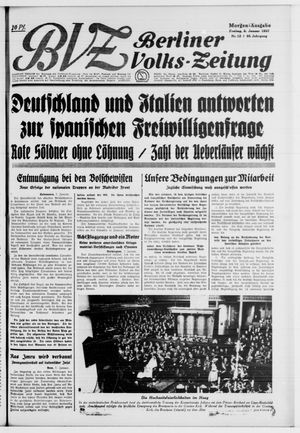 Berliner Volks-Zeitung vom 08.01.1937