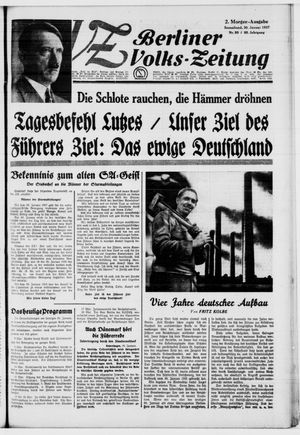 Berliner Volks-Zeitung vom 30.01.1937