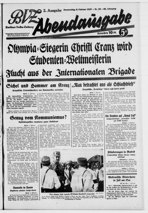 Berliner Volkszeitung vom 04.02.1937