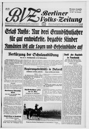 Berliner Volks-Zeitung vom 03.03.1937