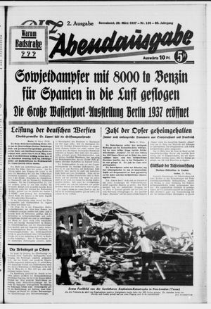 Berliner Volkszeitung vom 20.03.1937