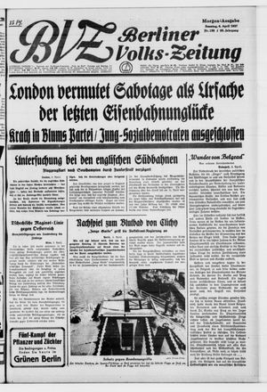Berliner Volkszeitung vom 04.04.1937