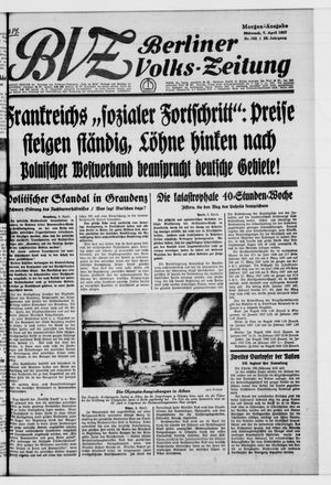 Berliner Volks-Zeitung vom 07.04.1937