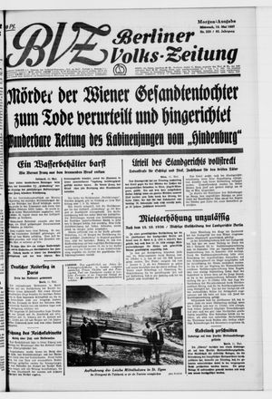 Berliner Volkszeitung vom 12.05.1937