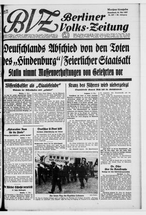 Berliner Volkszeitung on May 22, 1937