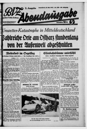 Berliner Volkszeitung on May 22, 1937