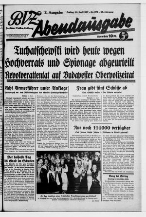 Berliner Volkszeitung on Jun 11, 1937