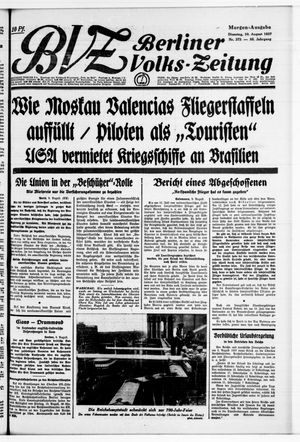Berliner Volkszeitung vom 10.08.1937