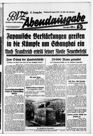 Berliner Volkszeitung vom 23.08.1937