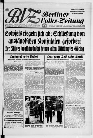Berliner Volks-Zeitung vom 13.01.1938