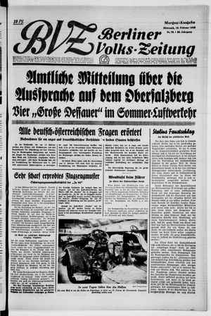 Berliner Volkszeitung on Feb 16, 1938