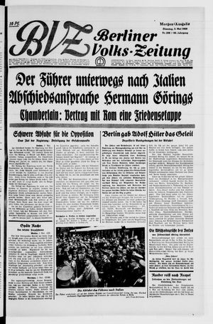 Berliner Volks-Zeitung vom 03.05.1938