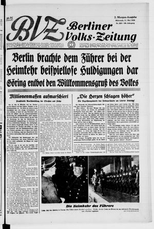 Berliner Volks-Zeitung on May 11, 1938