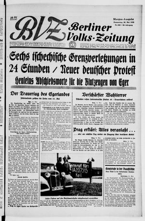 Berliner Volkszeitung vom 26.05.1938