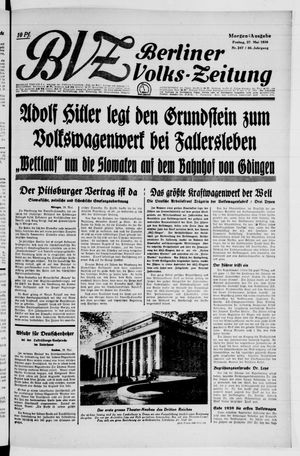 Berliner Volkszeitung vom 27.05.1938