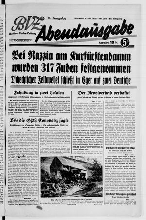 Berliner Volks-Zeitung on Jun 1, 1938