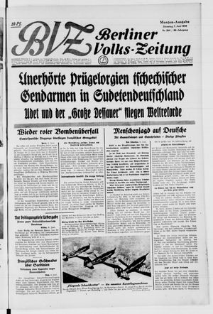 Berliner Volkszeitung vom 07.06.1938