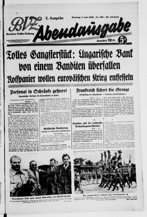 Berliner Volkszeitung vom 07.06.1938