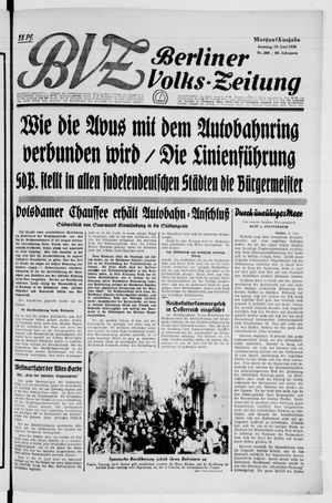 Berliner Volkszeitung vom 19.06.1938