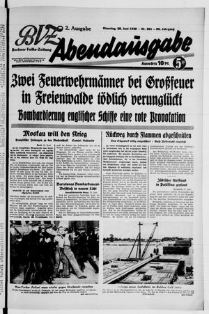 Berliner Volks-Zeitung vom 28.06.1938