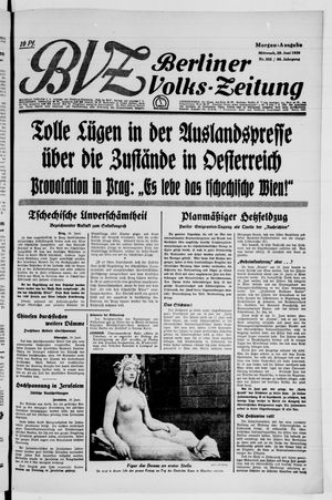 Berliner Volkszeitung vom 29.06.1938