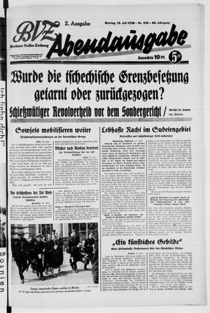 Berliner Volkszeitung vom 18.07.1938