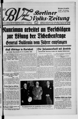 Berliner Volks-Zeitung vom 19.08.1938