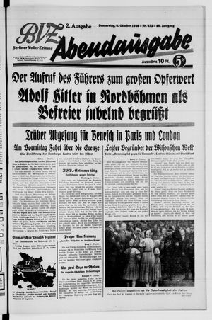 Berliner Volkszeitung vom 06.10.1938