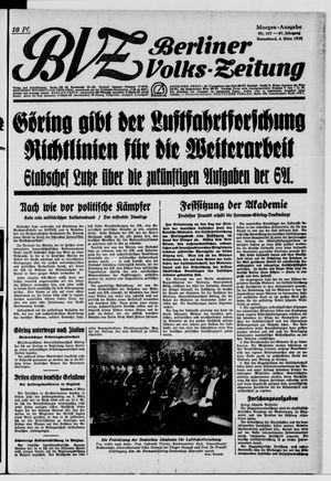 Berliner Volks-Zeitung vom 04.03.1939