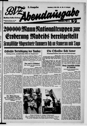 Berliner Volks-Zeitung vom 04.03.1939