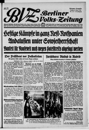 Berliner Volkszeitung on Mar 10, 1939
