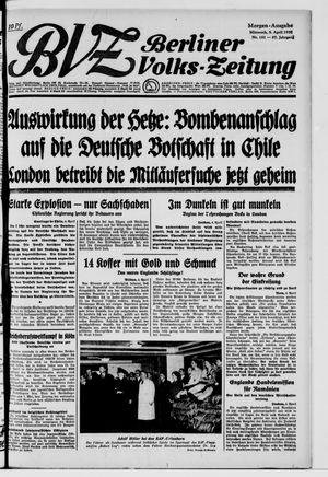Berliner Volkszeitung on Apr 5, 1939