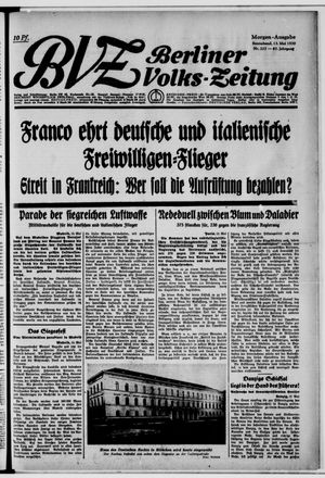 Berliner Volkszeitung vom 13.05.1939