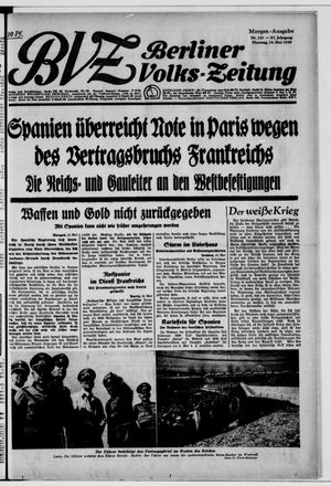 Berliner Volks-Zeitung vom 16.05.1939