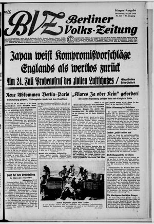Berliner Volkszeitung vom 20.07.1939